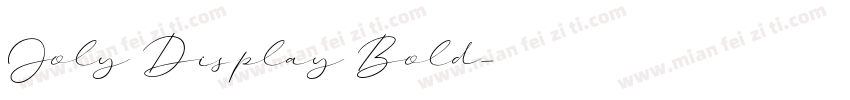 Joly Display Bold字体转换